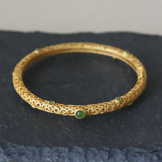 Jewelry Accessories Fashion Bracelet Vintage Ethnic Style Fortune Bracelet Handicraft Luxury Exquisite Hand Bangle Decoration
