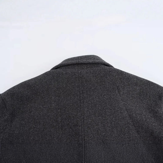 Women's Clothing 2026 Early Autumn New Versatile Double Breasted Large Lapel Design Short Suit Jacket