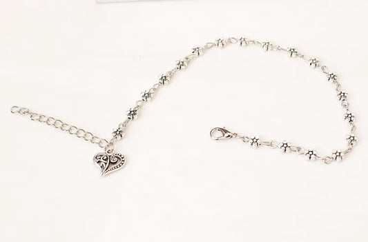 New Fashion Women Silver Color Bead Chain Anklet Ankle Bracelet Barefoot Sandal Beach Foot Jewelry Fashion Accessory