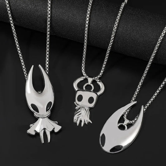 Fashion gaming jewelry accessories, Hollow Knight-themed necklace, popular game Silk Song hip-hop necklace accessory