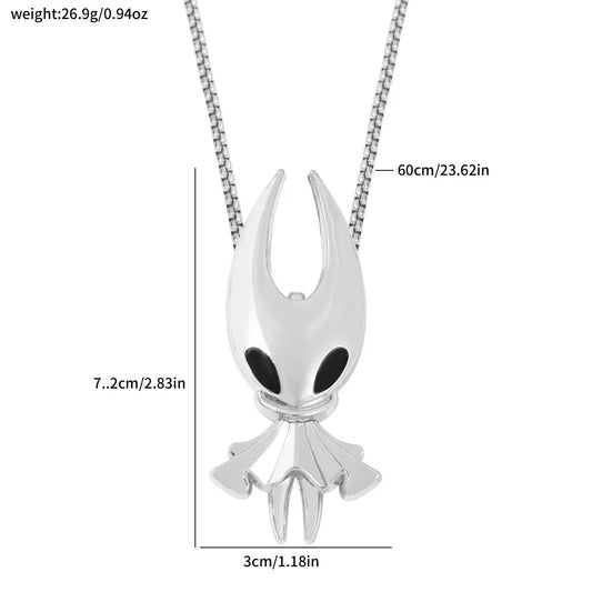 Fashion gaming jewelry accessories, Hollow Knight-themed necklace, popular game Silk Song hip-hop necklace accessory