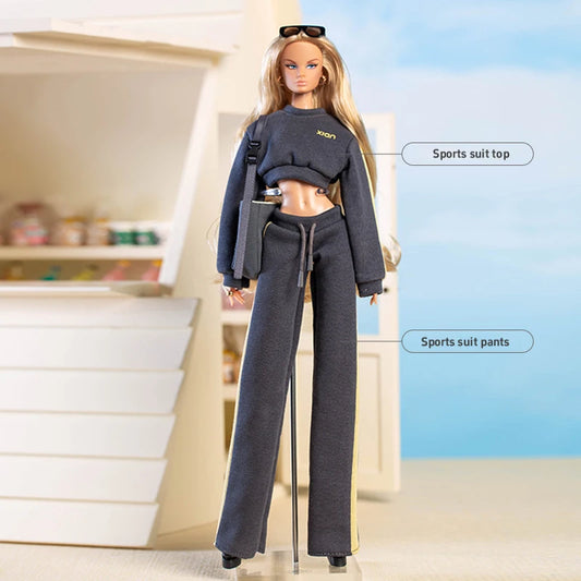 For 30cm Xianxian Supermodel Accessory Clothes Accessory Apres Series Fashion Casual Sportswear Trend Dress Up Set For 1/6 Babi