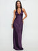 Slim Fit Deep V-Neck Dress Belle & Voile 