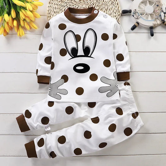 Kids Clothes Children Sets Children's Clothing Boys Girls Cotton Autumn Winter Clothing Pants Sleepwear Underwear Christmas Gift