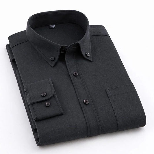 2023 Men's Clothing Spring Summer Autumn Thin Fashion Business Casual Formal Plaid Button Comfortable Turn-down Collar Shirts