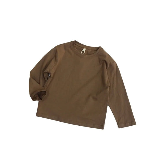 Children's Clothing 2024 New Spring Bottom Shirt Children's Long Sleeved T-shirt Baby Top Casual and Trendy Style