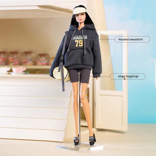 For 30cm Xianxian Supermodel Accessory Clothes Accessory Apres Series Fashion Casual Sportswear Trend Dress Up Set For 1/6 Babi