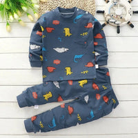 Kids Clothes Children Sets Children's Clothing Boys Girls Cotton Autumn Winter Clothing Pants Sleepwear Underwear Christmas Gift
