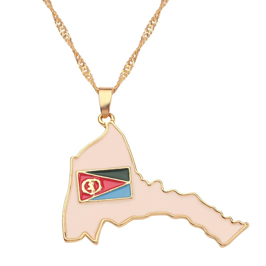 Fashion Trend World Map Necklace Creative personality Pendant Jewelry for Women And Men Popular Accessory