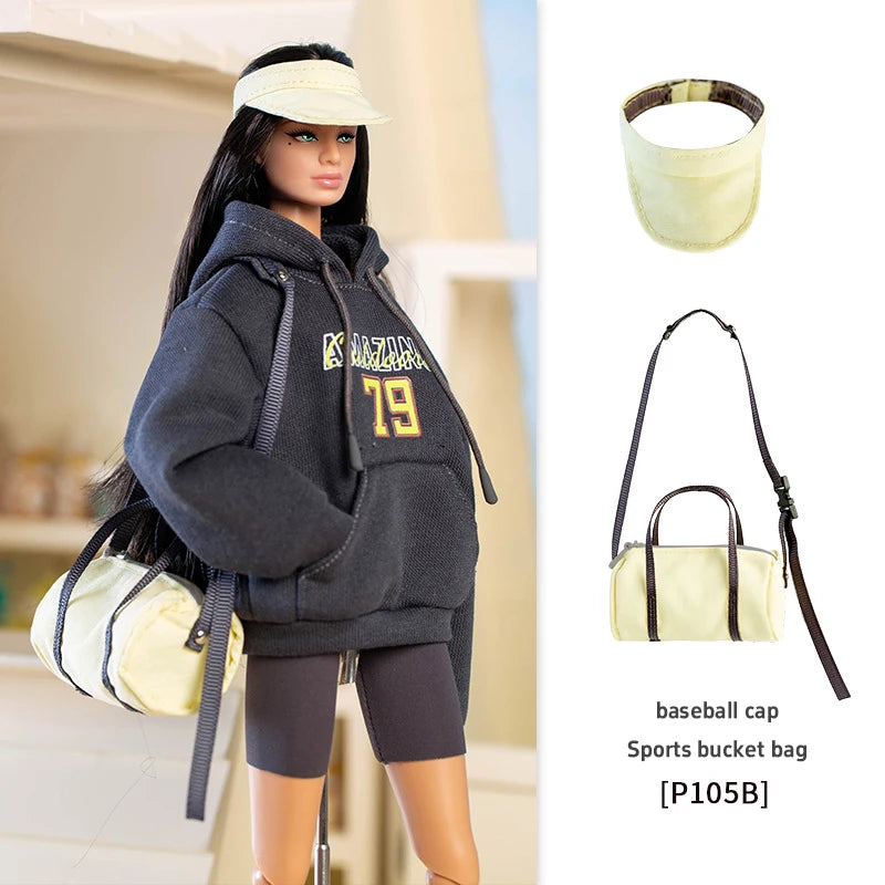 For 30cm Xianxian Supermodel Accessory Clothes Accessory Apres Series Fashion Casual Sportswear Trend Dress Up Set For 1/6 Babi