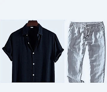 Men's Clothing 2025 Casual Fashion Top and Pants Men's Set,For Customized Products, Please Contact Us