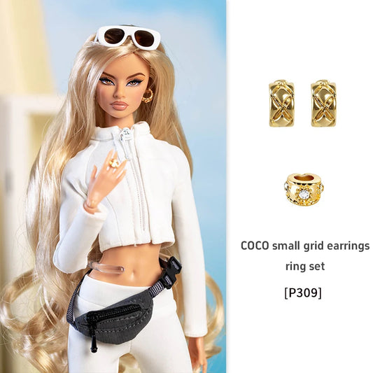 For 30cm Xianxian Supermodel Accessory Clothes Accessory Apres Series Fashion Casual Sportswear Trend Dress Up Set For 1/6 Babi