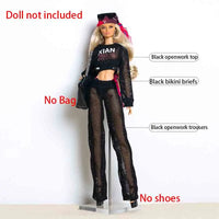 1/6 Doll Clothes Accessories Trendy Street Style Xianxian Supermodel COOL GIRL3 Cool Modern Girl Clothes For 30cm Babi Dress Up