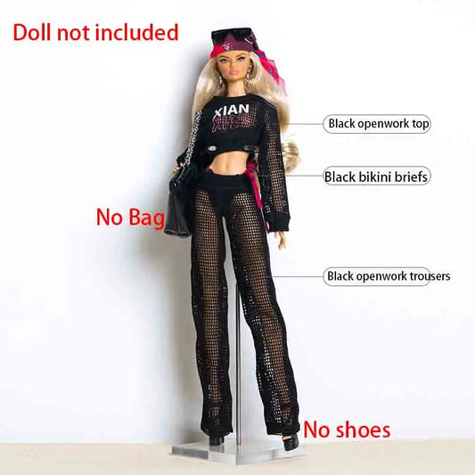 1/6 Doll Clothes Accessories Trendy Street Style Xianxian Supermodel COOL GIRL3 Cool Modern Girl Clothes For 30cm Babi Dress Up