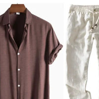 Men's Clothing 2025 Casual Fashion Top and Pants Men's Set,For Customized Products, Please Contact Us