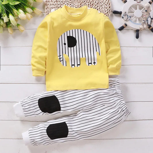 Kids Clothes Children Sets Children's Clothing Boys Girls Cotton Autumn Winter Clothing Pants Sleepwear Underwear Christmas Gift