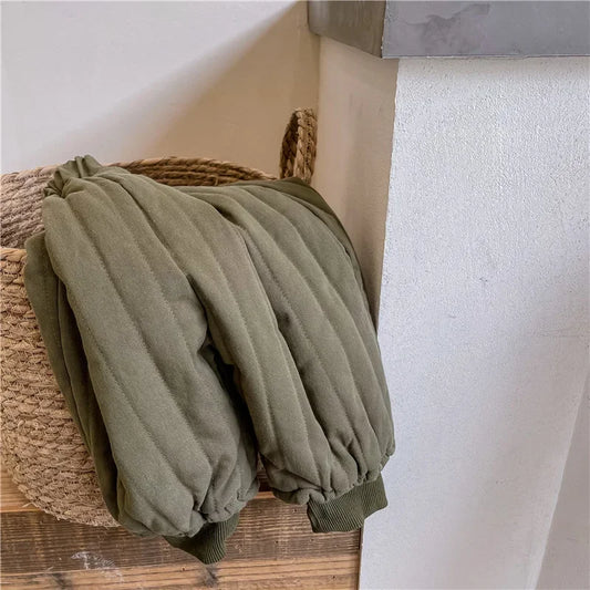 Children's Clothing From 2 To 7 Years Winter Kids Warm Cotton-Padded Trousers Baby Girls Thick Pants Toddler Boys Wear Clothes