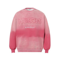 Men Clothing High street New Trend Heavy Industry Washed Embroidered Antique-style Sweatshirt for men and women