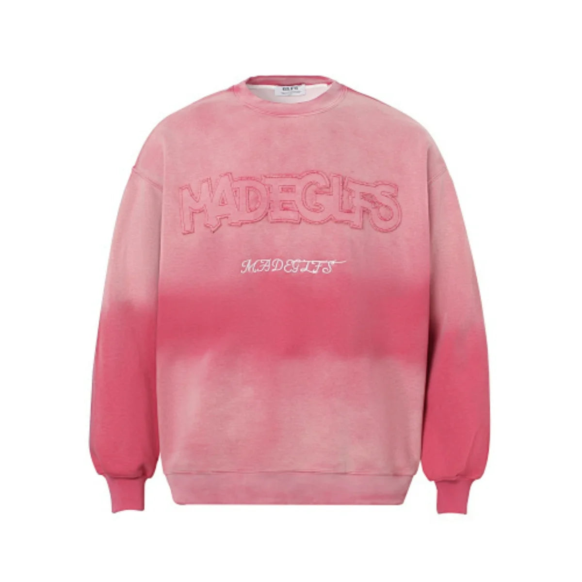 Men Clothing High street New Trend Heavy Industry Washed Embroidered Antique-style Sweatshirt for men and women
