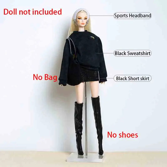 1/6 Doll Clothes Accessories Trendy Street Style Xianxian Supermodel COOL GIRL3 Cool Modern Girl Clothes For 30cm Babi Dress Up