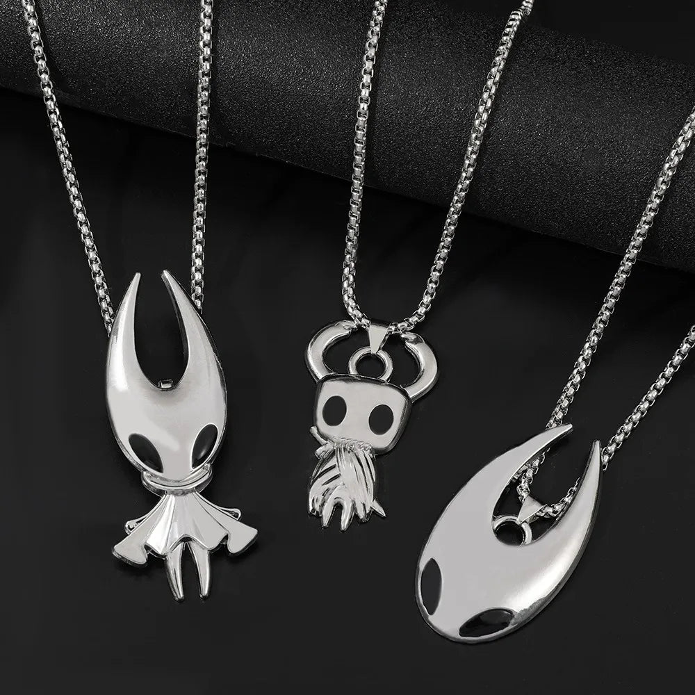 Fashion gaming jewelry accessories, Hollow Knight-themed necklace, popular game Silk Song hip-hop necklace accessory
