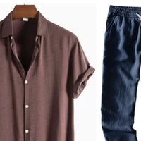 Men's Clothing 2025 Casual Fashion Top and Pants Men's Set,For Customized Products, Please Contact Us