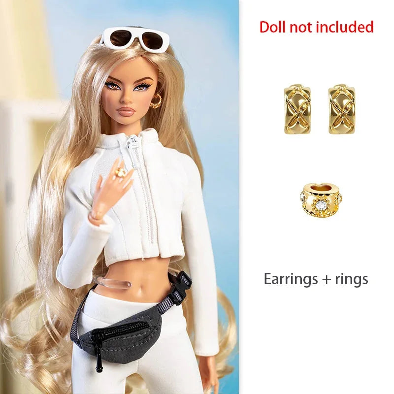 For 30cm Xianxian Supermodel Accessory Clothes Accessory Apres Series Fashion Casual Sportswear Trend Dress Up Set For 1/6 Babi