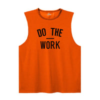 Men's Gym Clothing DO THE WORK Printed Sports Quick Dry Bodybuilding Shirts Casual Breathable Mesh O-neck Muscle Fitness Vests