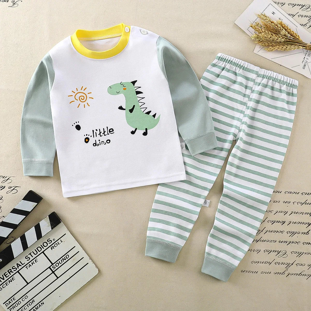 Kids Clothes Children Sets Children's Clothing Boys Girls Cotton Autumn Winter Clothing Pants Sleepwear Underwear Christmas Gift