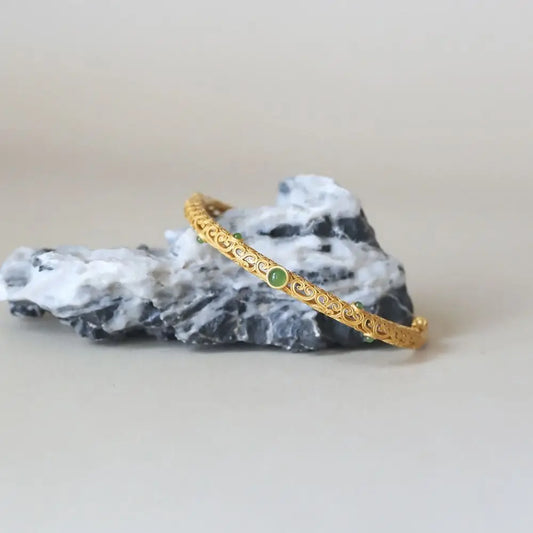 Jewelry Accessories Fashion Bracelet Vintage Ethnic Style Fortune Bracelet Handicraft Luxury Exquisite Hand Bangle Decoration