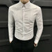 Man Tops Black Clothing Dress Shirt Shirts And Blouses For Men Business Long Sleeve New In Luxury Cotton High Quality Social Xxl