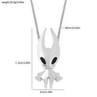 Fashion gaming jewelry accessories, Hollow Knight-themed necklace, popular game Silk Song hip-hop necklace accessory