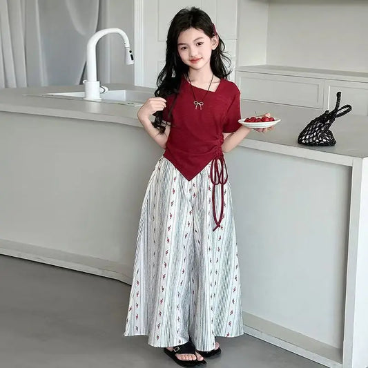 Children Clothes From 7 To 14 Years Children's Clothing Girl Setup 2025 Top Set Girls Party 12 Year Old Teens Sets for Children