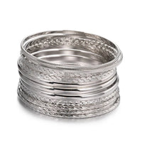 Fashion 12 A Set Of Bracelet Sets Decorative Accessories Hundred Match Bohemian Wind Multi-layer Alloy Bracelet Female Wholesale