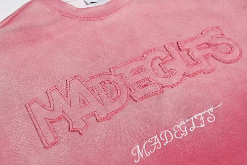 Men Clothing High street New Trend Heavy Industry Washed Embroidered Antique-style Sweatshirt for men and women