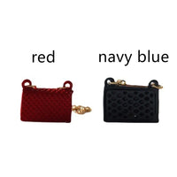 Fashion Miniature Bag For Doll Clothes  Accessories Chain Handbag Lady Leather Bag Purse Accessories Dollhouse Girls Gift Toys