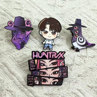 Accessory Fashion Jewelry  8pcs Anime Manga Enamel Pins Cute Haired Brooches on Clothes Badge Bag Clothes Cool Woman Men Jewelry