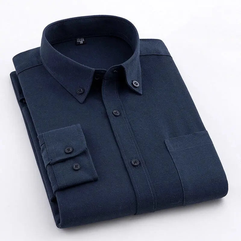 2023 Men's Clothing Spring Summer Autumn Thin Fashion Business Casual Formal Plaid Button Comfortable Turn-down Collar Shirts
