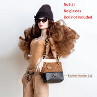 30cm FR Supermodel Clothes Accessories Winter Retro Jacket/Luxury Fur Fashion Classic Trench Coat Set For 1/6 Babi Doll Xianxian
