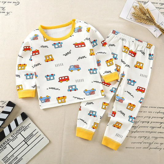 Kids Clothes Children Sets Children's Clothing Boys Girls Cotton Autumn Winter Clothing Pants Sleepwear Underwear Christmas Gift