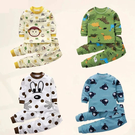 Kids Clothes Children Sets Children's Clothing Boys Girls Cotton Autumn Winter Clothing Pants Sleepwear Underwear Christmas Gift