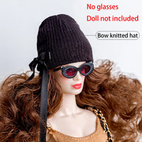 30cm FR Supermodel Clothes Accessories Winter Retro Jacket/Luxury Fur Fashion Classic Trench Coat Set For 1/6 Babi Doll Xianxian