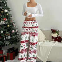 Women's clothing elegant casual fashionable outdoor sports warm home, elastic autumn and winter long pants Women's clothing