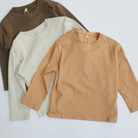 Children's Clothing 2024 New Spring Bottom Shirt Children's Long Sleeved T-shirt Baby Top Casual and Trendy Style